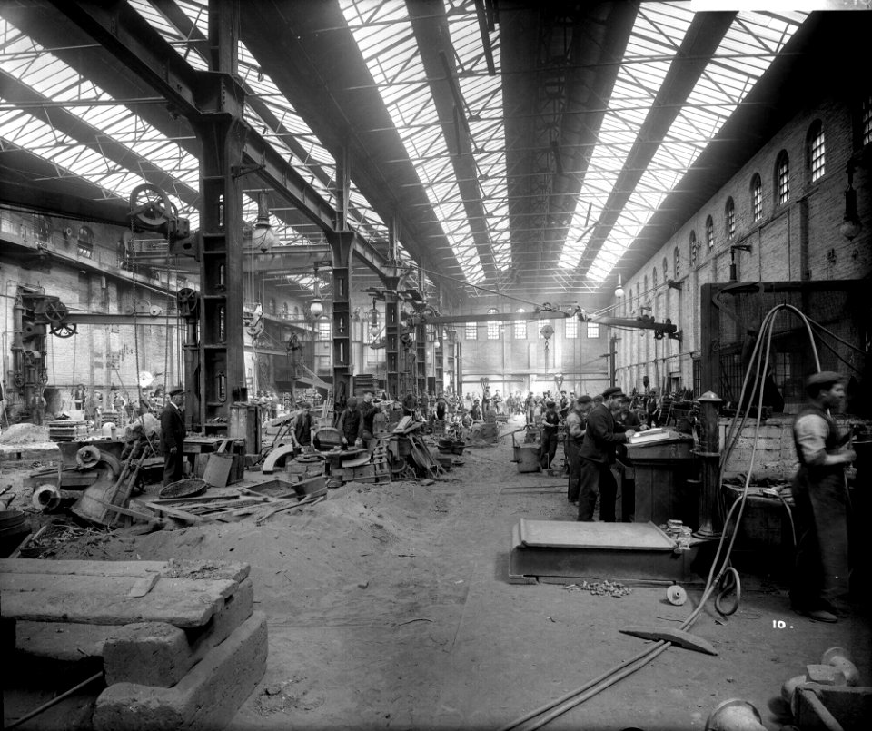Brass Foundry at John Brown and Co Ltd, Clydebank, 1901 RMG G10555