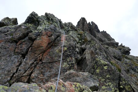 Rock landscape steep