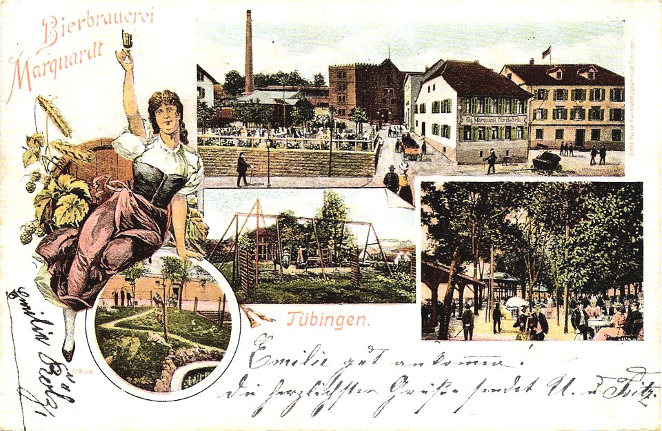 Brauerei und Gaststätte Marquardtei (AK 19808 Gebr. Metz 1905 TPk189)