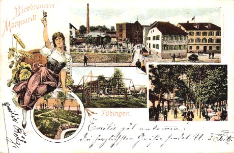 Brauerei und Gaststätte Marquardtei (AK 19808 Gebr. Metz 1905 TPk189)