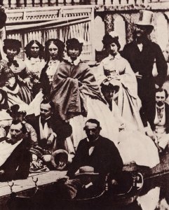 Braun, Adolphe - Das Gefolge von Napoleon III. bei Fontainebleu (Zeno Fotografie)