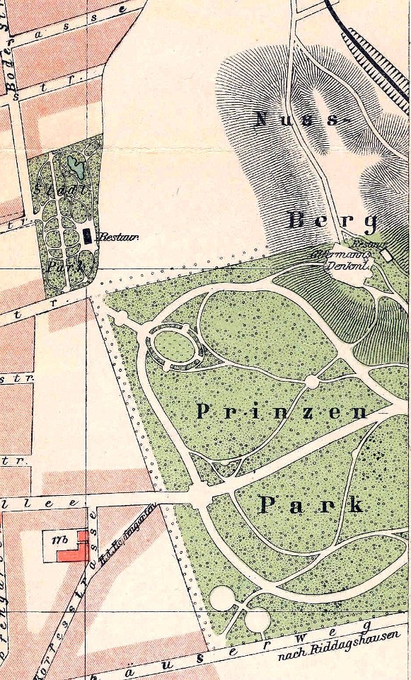 Braunschweig Brunswick Nussberg Prinzenpark (1899)