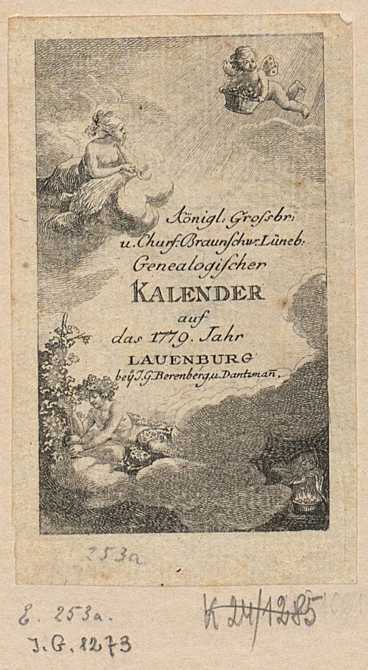 Braunschw Lueneb Genealogischer Kalender 1779
