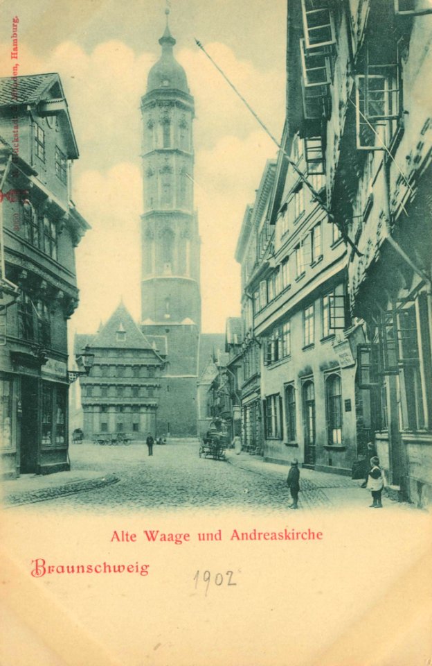 Braunschweig, Niedersachsen - Alte Waage und Andreaskirche (Zeno Ansichtskarten)