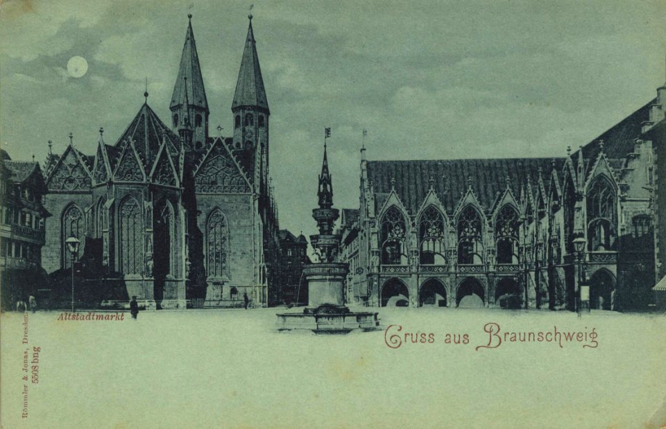 Braunschweig, Niedersachsen - Altstädter Markt (Zeno Ansichtskarten)