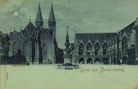Braunschweig, Niedersachsen - Altstädter Markt (Zeno Ansichtskarten)