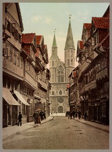 Braunschweig. Hagenbrücke und Katharinekirche LOC ppmsca.52531