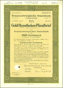 Braunschweiger Staatsbank 1930