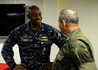 Brazilian VIPs tour USS America 140804-N-CC789-060