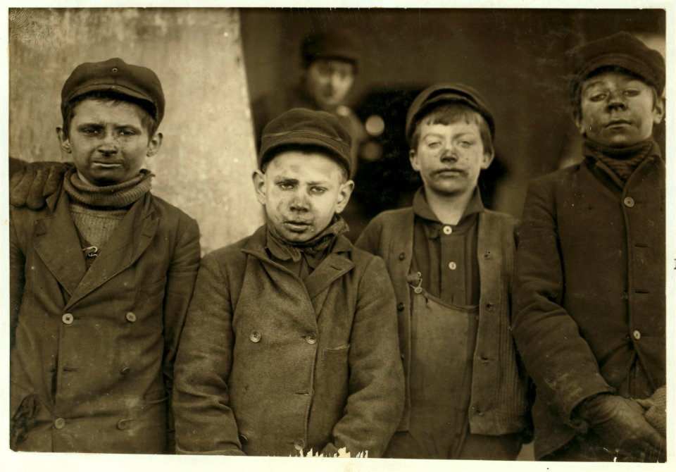 Breaker -9, Hughestown Borough, Pennsylvania Coal Co. One of these is James Leonard. Corner Central St. & Ross St., Pittston, Pa. Another is Stanley Rasmus, Main Street Near Church Street, LOC cph.3a24716