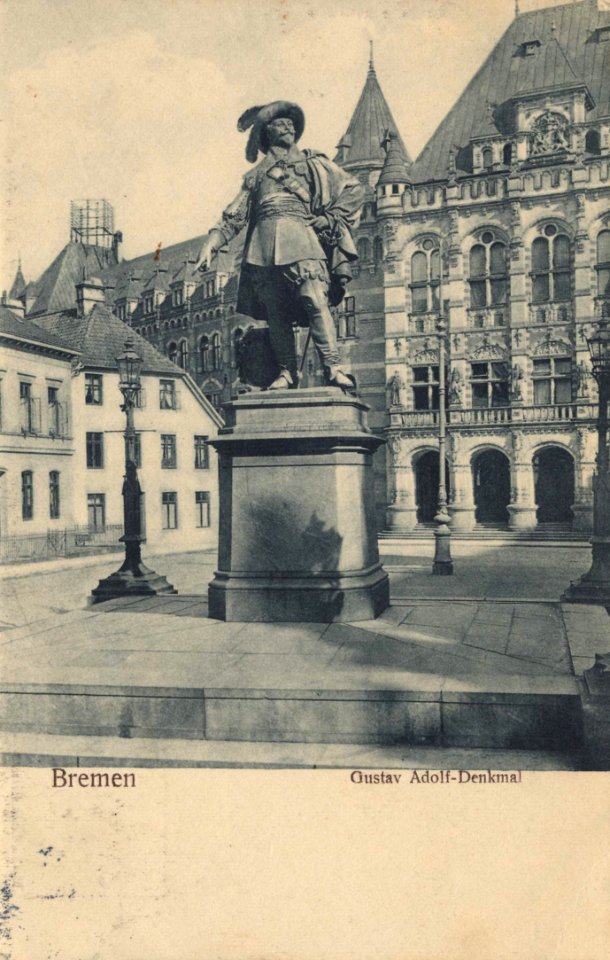 Bremen, Bremen - Gustav-Adolf-Denkmal (Zeno Ansichtskarten)