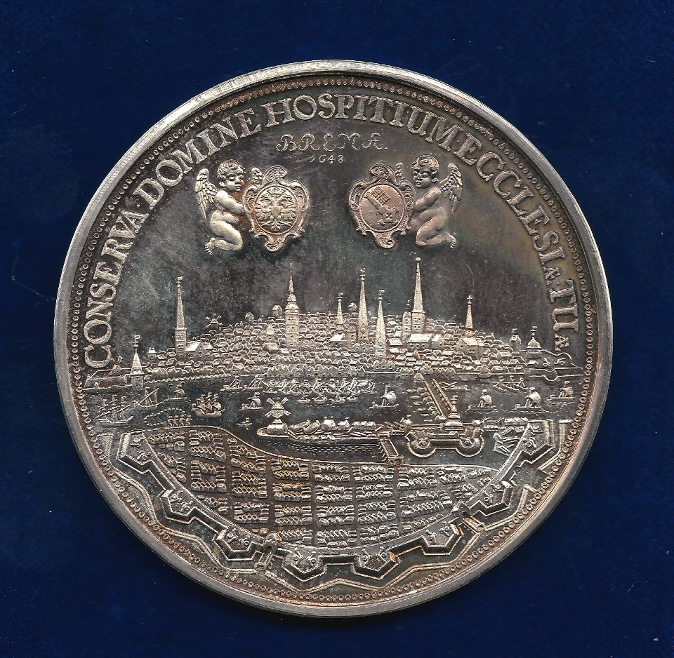 Bremen Peace Medal 1648 by Blum, reverse