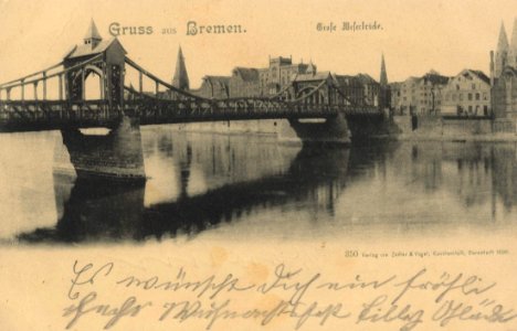 Bremen, Bremen - Große Weserbrücke (Zeno Ansichtskarten)