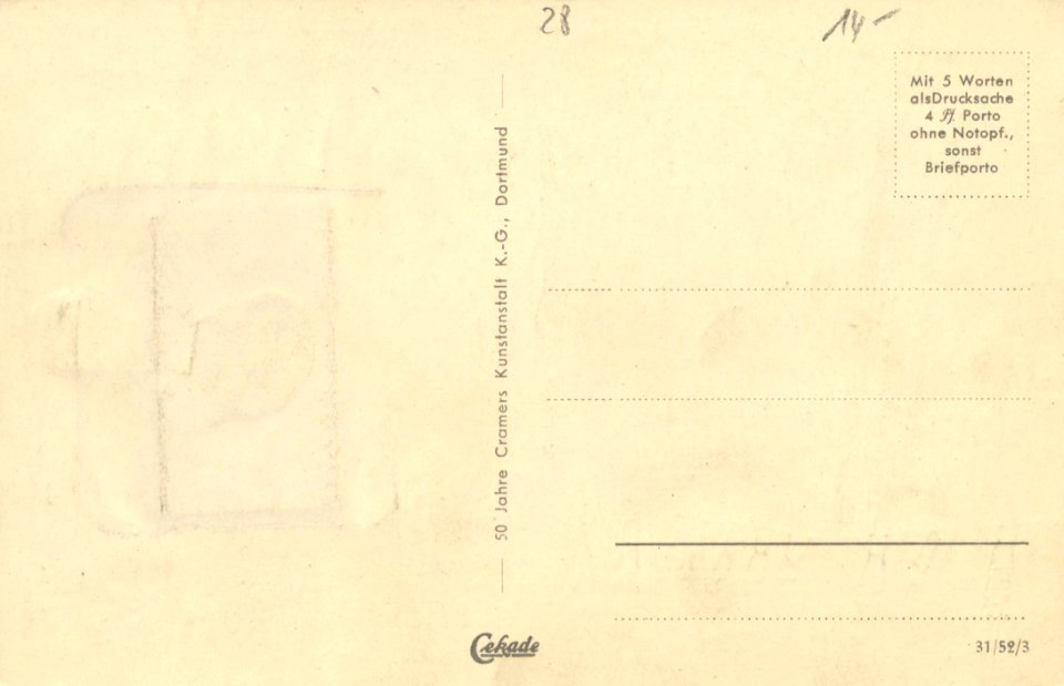 Bremen, Bremen - Roland am Rathaus (back) (Zeno Ansichtskarten)