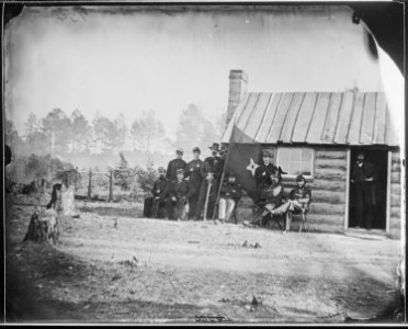 Brevet Major General Robert S. Foster and Staff of Eight. (3996097356)