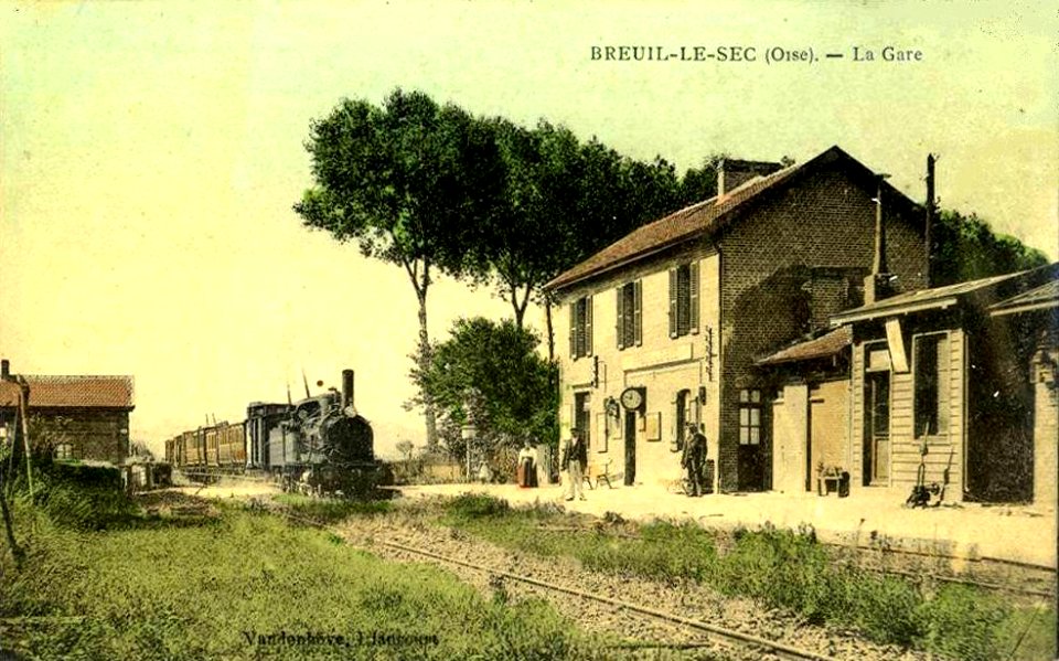Breuil-le-Sec (60), la gare