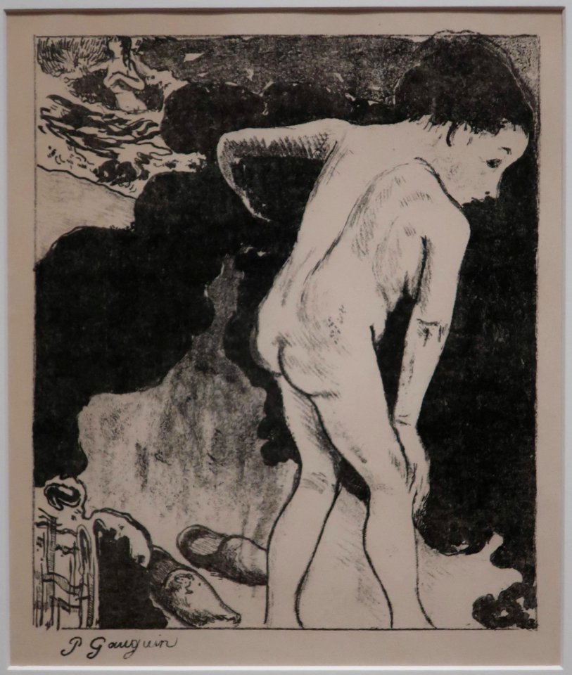 Breton Bathers by Paul Gauguin, zincograph, California Palace of the Legion of Honor