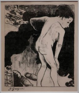 Breton Bathers by Paul Gauguin, zincograph, California Palace of the Legion of Honor