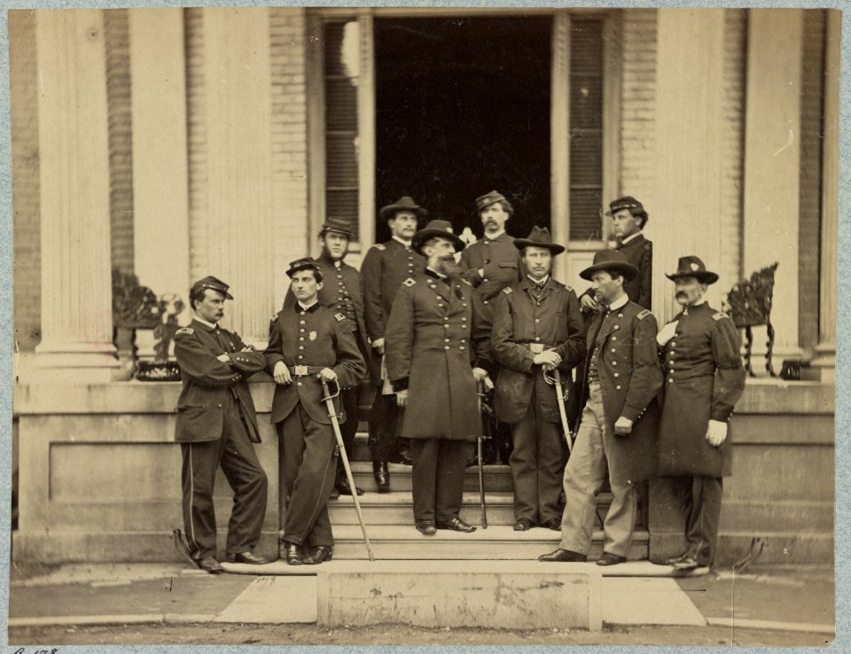 Brevet Major General Chas. Devens and staff, Richmond, Va., April 1865 LCCN2013647584