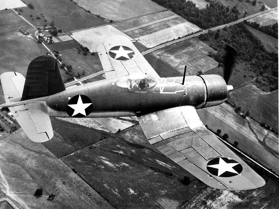 Brewster F3A-1 Corsair in flight 1943