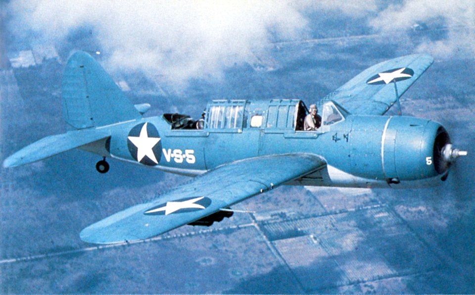 Brewster SB2A-4 Buccaneer in flight 1942