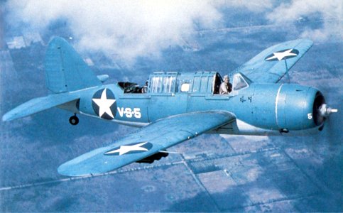 Brewster SB2A-4 Buccaneer in flight 1942