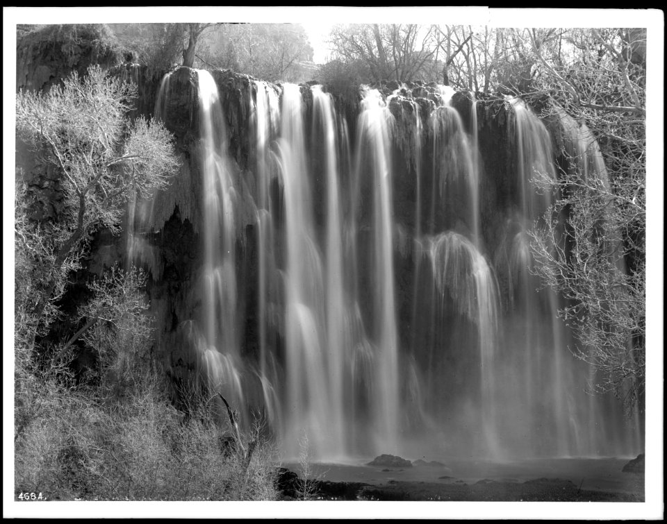 Bridal Veil Falls, Cataract Canyon, Havasu, Arizona, ca.1900 (CHS-4684)