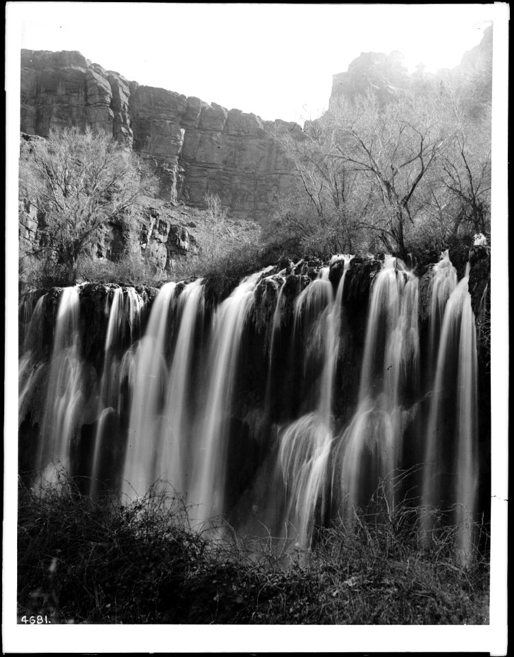 Bridal Veil Falls, Cataract Canyon, Havasu, Arizona, ca.1900 (CHS-4681)
