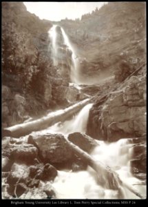 Bridal Veil Falls, Provo Canon, Utah, C.R. Savage, Photo photo