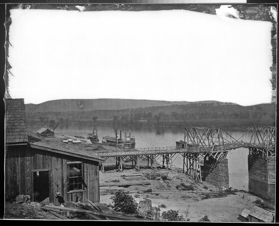 Bridge across Tennessee River built by troops (4209351260)