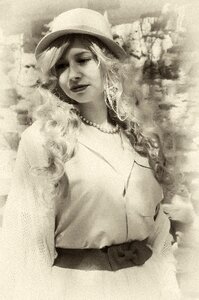 Portrait headdress woman