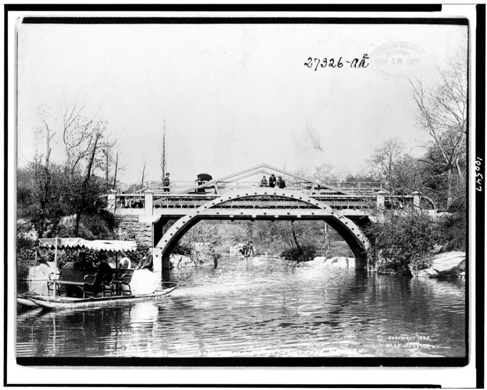 Bridge at 59th St., Cent. Park, N.Y. - J.S. Johnston, View & Marine Photo, N.Y. LCCN90712917