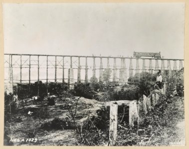 Bridge over Running Water Creek destroyed during the Civil War LCCN2012649843