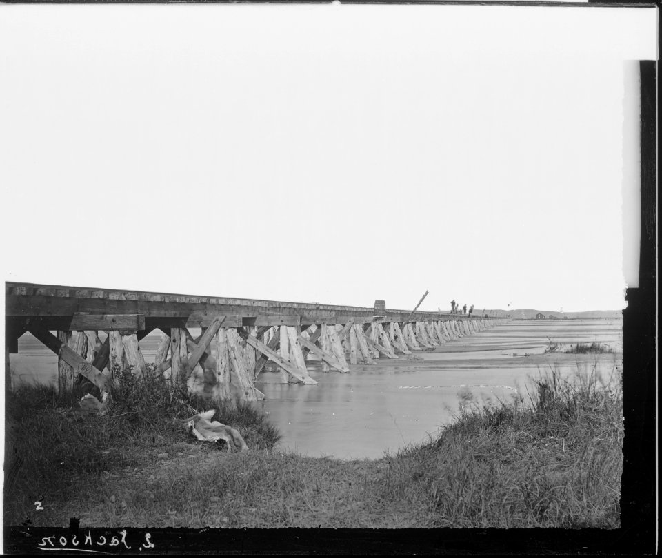 Bridge over the North Platte River, Lincoln County, Nebraska. - NARA - 516608
