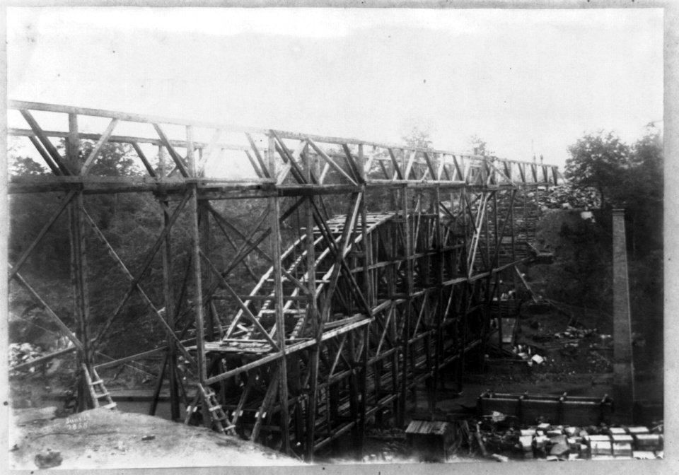 Bridge under construction LCCN2002717750
