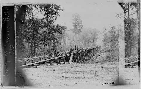 Bridge of No. 2 Army Railroad - NARA - 525117 photo