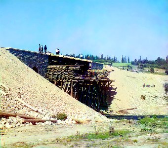 Bridge, Murmansk Railway, 1915