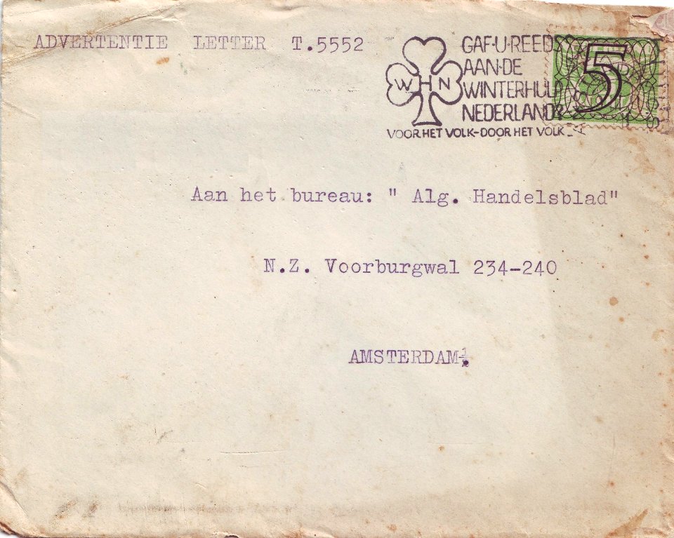 Brief Amsterdam 09-03-1941