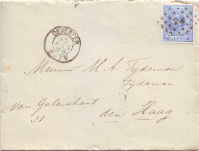 Brief Deventer 1889