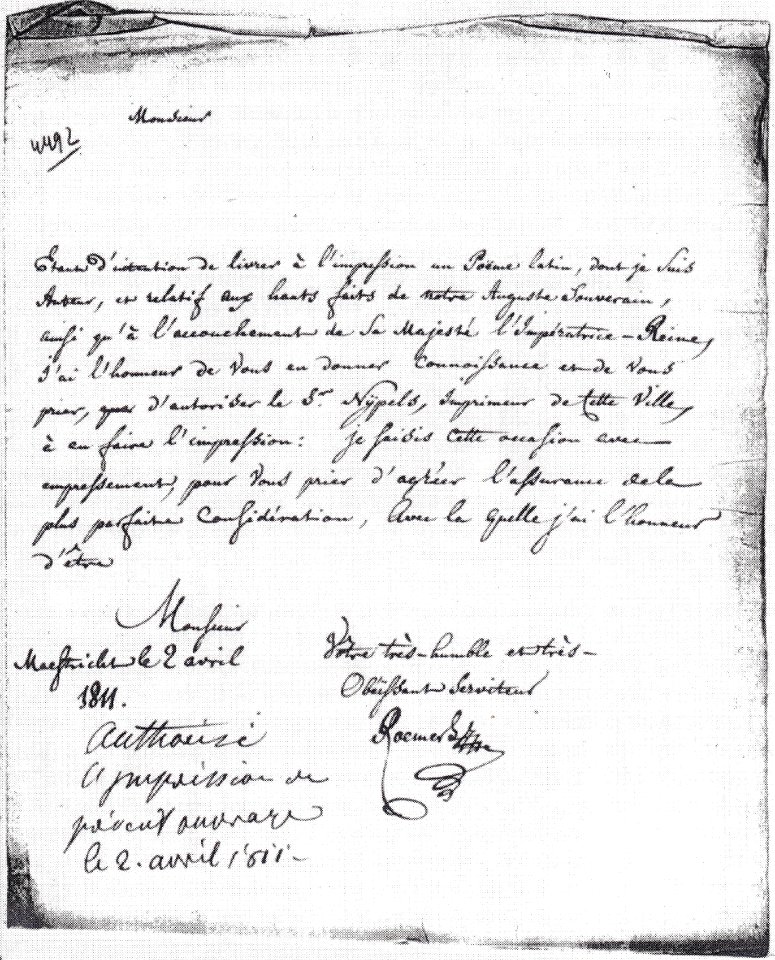 Brief Charles Roemers