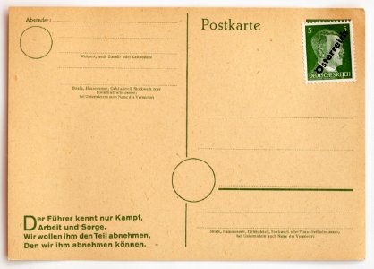 Briefmarke Deutsches Reich überstempelt Österreich PD f3