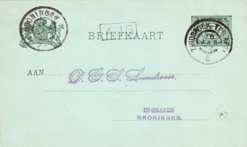 Briefkaart Stadskanaal-Groningen