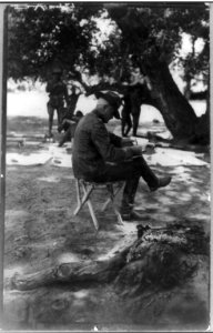 Brig. Gen. Pershing at headquarters near Casas Grandes, Mexico, March 26, 1916 - Mexican-U.S. campaign after Villa, 1916 LCCN2002705808