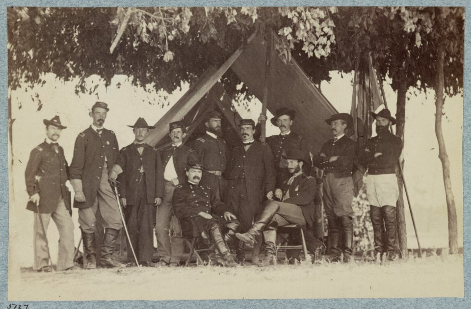 Brig. General J. H. Ledlie and staff LCCN2013647708