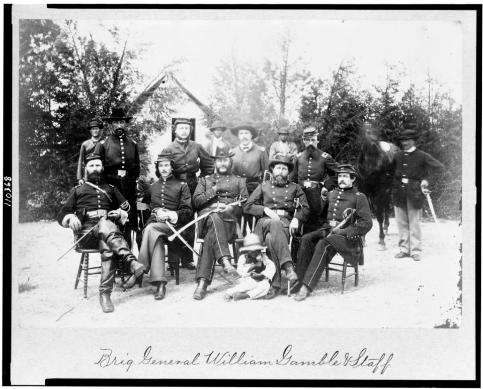 Brig. General William Gamble & staff LCCN94504391