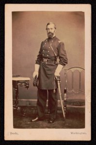 Brigadier General Lewis Benedict of 73rd New York Infantry Regiment and 162nd New York Infantry Regiment in uniform with sword) - Brady, Washington LCCN2017648735