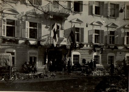 Brigade-Sanitätsanstalt Mauthen. Reserve Spital 2-7. Außenansicht. (BildID 15471667)