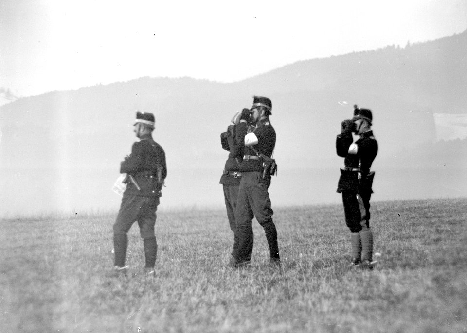 Brigadestab im Manöver - CH-BAR - 3238185