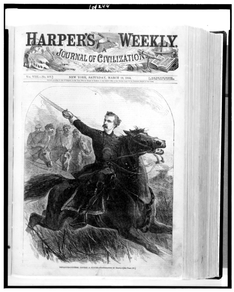 Brigadier-General George A. Custer - photographed by Brady. LCCN90711021
