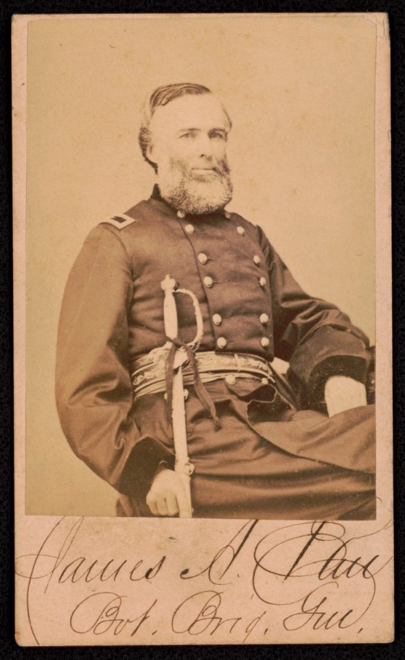 Brigadier General James Adams Ekin of 12th Pennsylvania Infantry Regiment, in Honor Guard uniform with sword) - S.M. Fassett's New Gallery, 114 & 116 South Clark St., Chicago LCCN2017659627